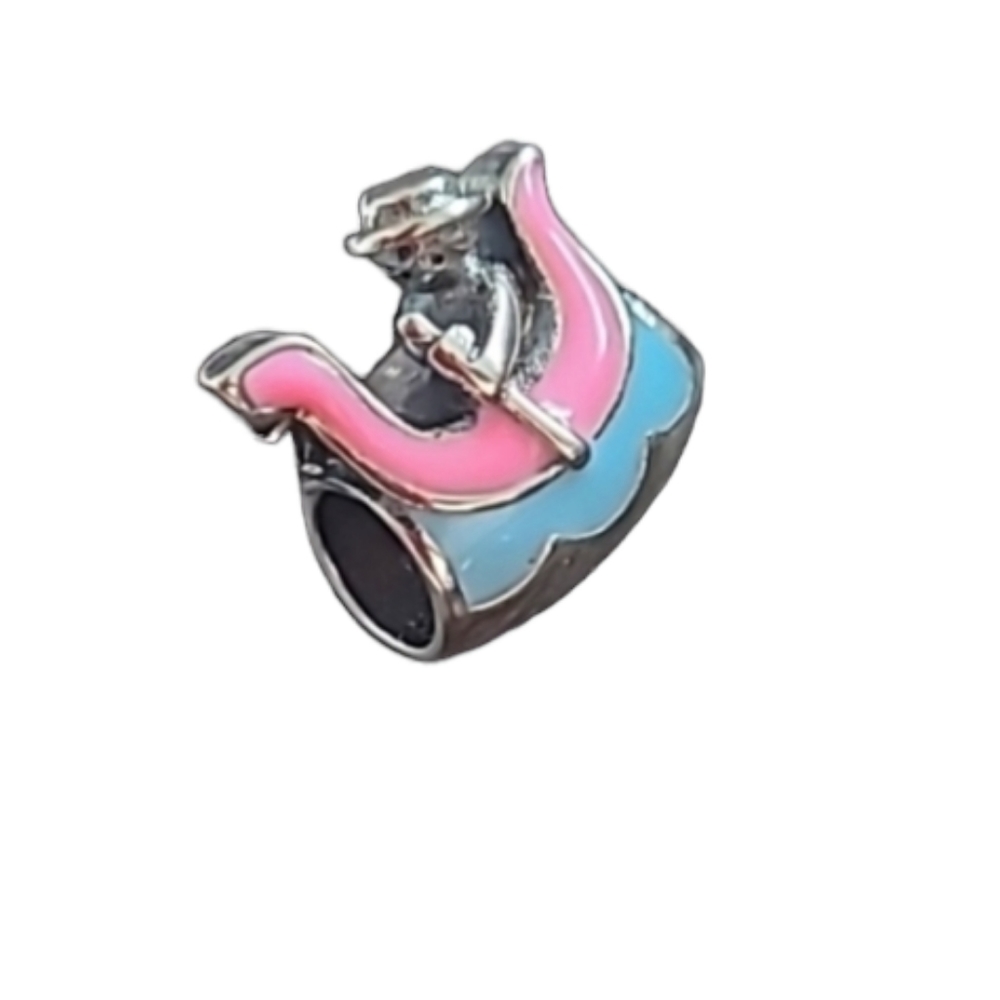 Boy in a boat charm